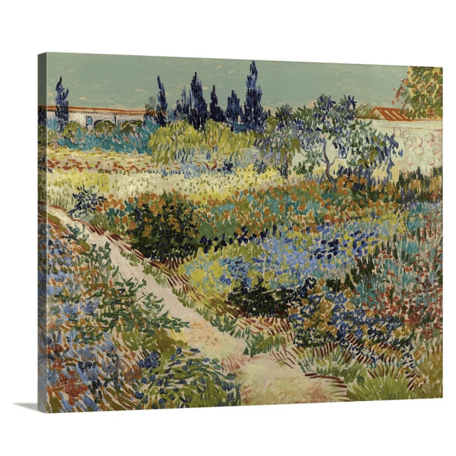 GreatBigCanvas Vincent van Gogh "Garden at Arles, 1888" 30" x 24" Canvas Wall Art for $60