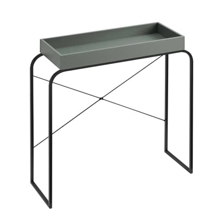 Furniture of America Ilia 33 inch Modern Narrow Console Table with Tray Top and Metal Legs for for $74