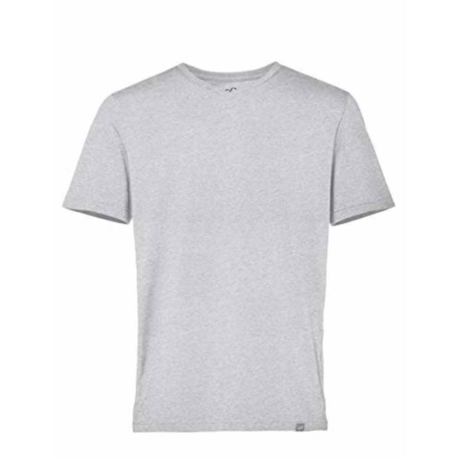 CARE OF by PUMA Men's Cotton V-Neck T-Shirt, Grey, EU S (US S) for $15