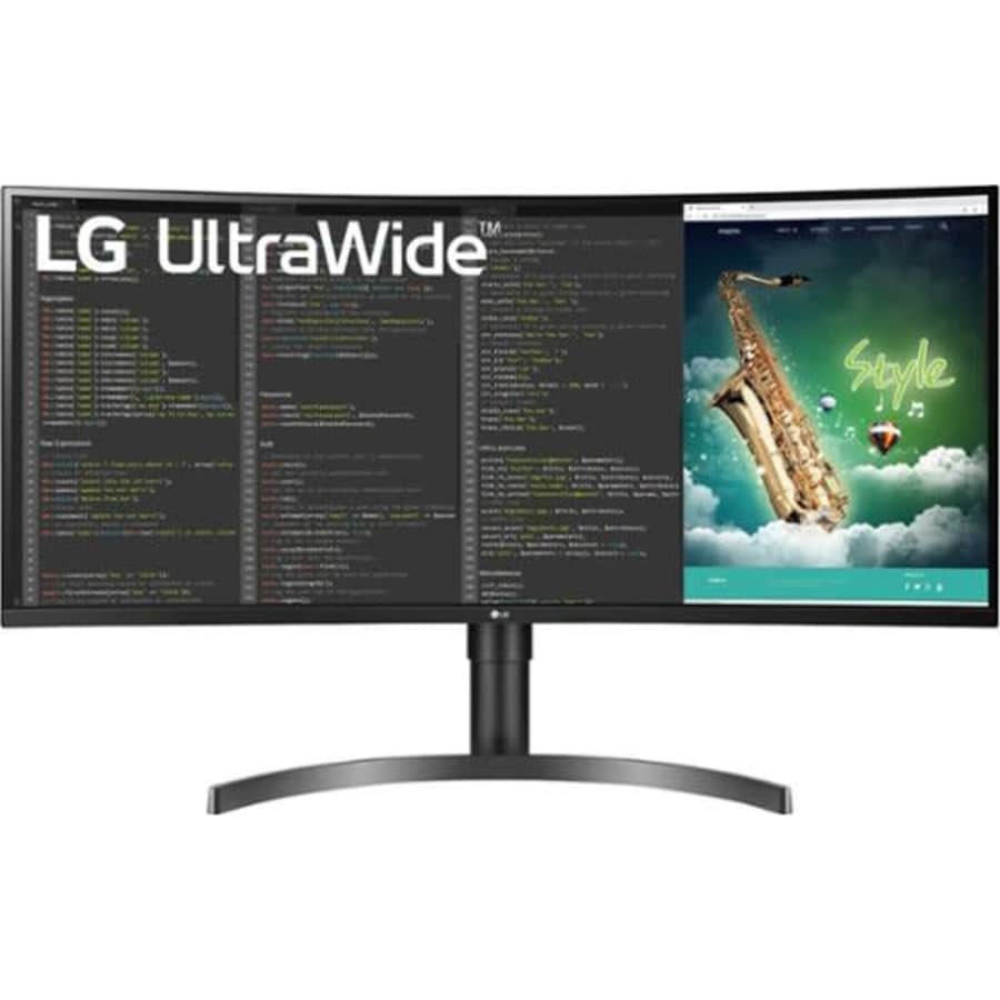 LG 35" UltraWide 1440p HDR 100Hz AMD FreeSync LED Curved Monitor for $350