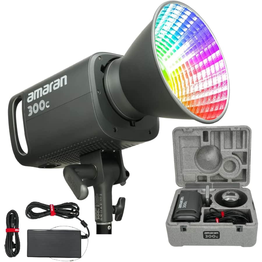 Aputure Amaran 300c RGBWW Bowens Mount LED Video Light for $569