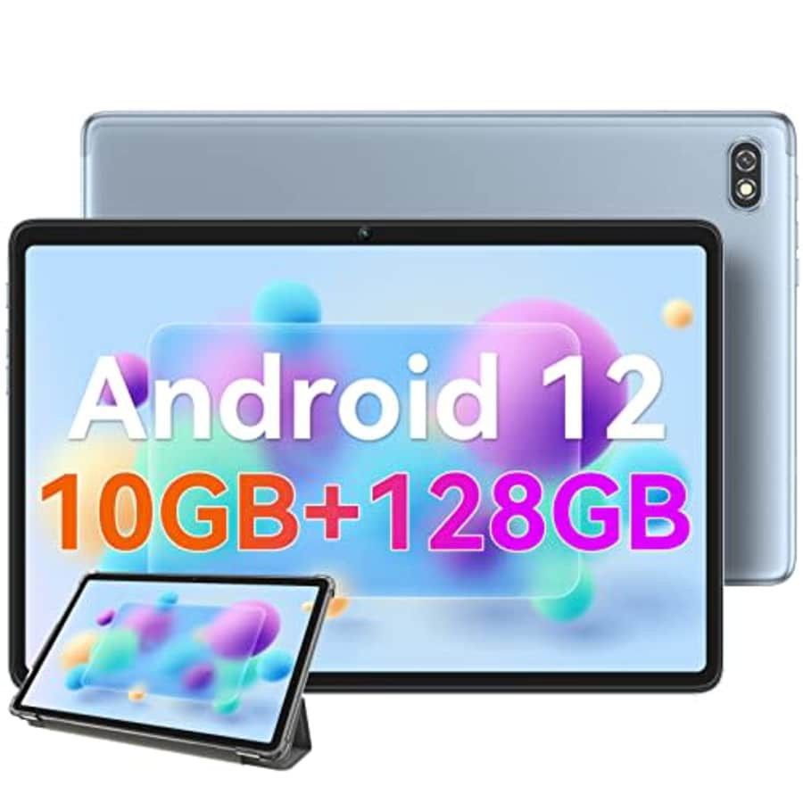 Blackview Android 12 Tablet, 10GB RAM 128GB ROM 1TB Expand 10 inch Tablet Tab 7 Pro, Octa-Core FHD for $91