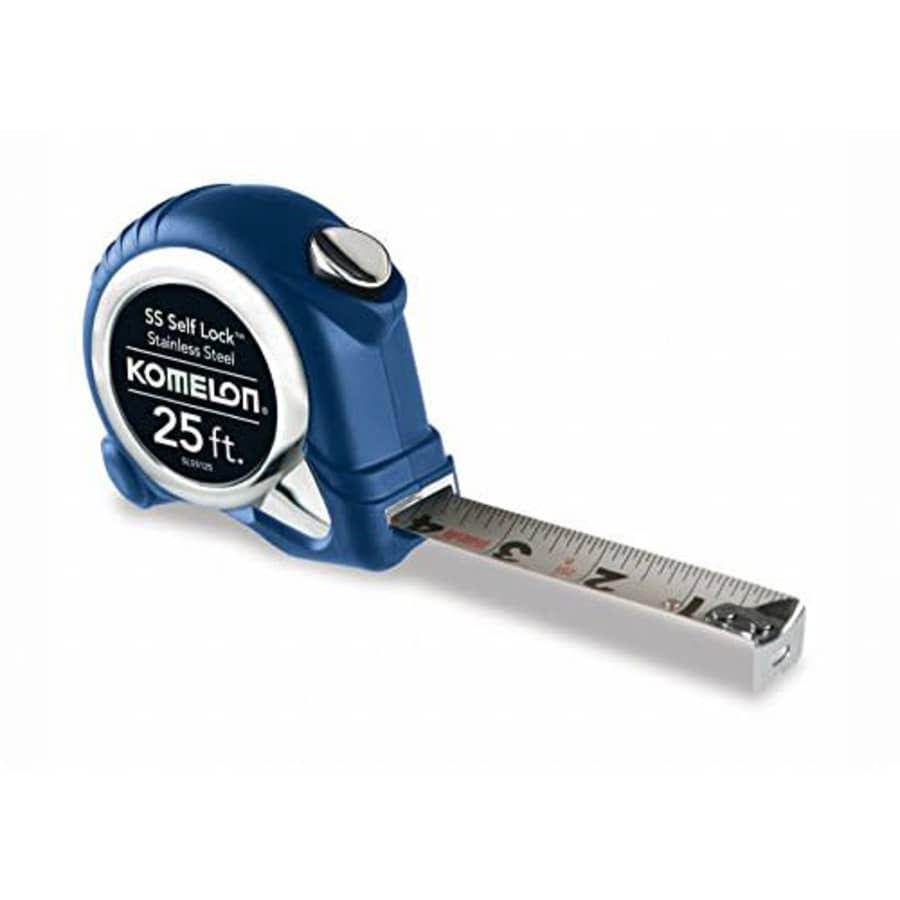 Komelon USA SLSS125 1" X 25' Stainless Steel Self Locking Tape Measure for $34
