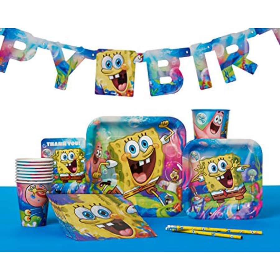 American Greetings SpongeBob SquarePants Party Supplies, Square Plates (8-Count) for $20 American Greetings SpongeBob SquarePants Party Supplies, Square Plates (8-Count) for $20
