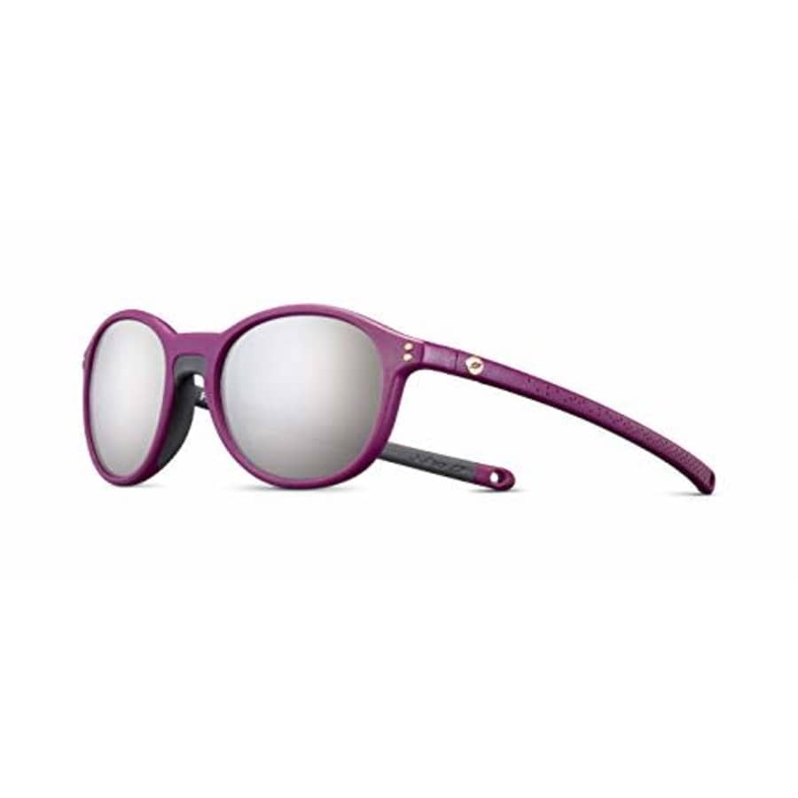 Julbo Flash Kids Sunglasses, Plum/Dark Grey Frame - Smoke Lens w/Silver Mirror for $45