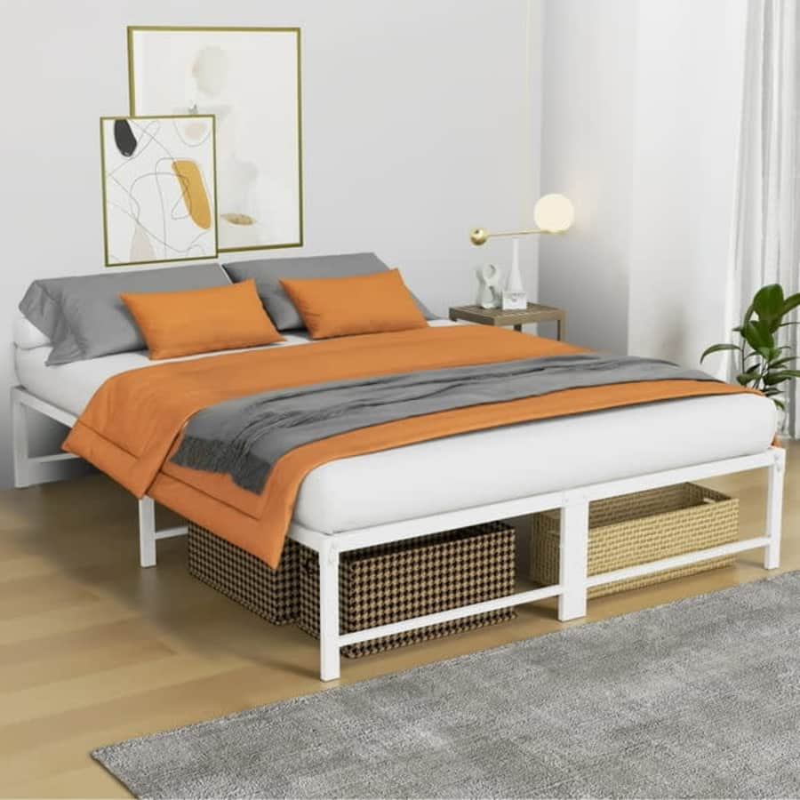 Nefoso 14" Metal Platform Queen Bed Frame for $72