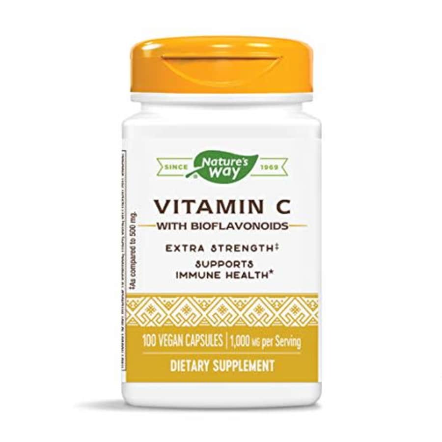 Nature's Way Vitamin C with Bioflavonoids, 1000 mg Vitamin C per Serving, 100 Capsules for $15