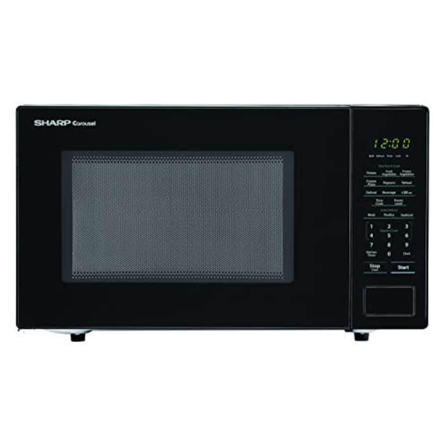 SHARP Black Carousel 1.1 Cu. Ft. 1000W Countertop Microwave Oven (ISTA 6 Packaging), Cubic Foot, for $229