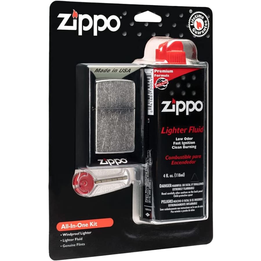 Zippo Windproof Lighter All-in-One Kit for $16