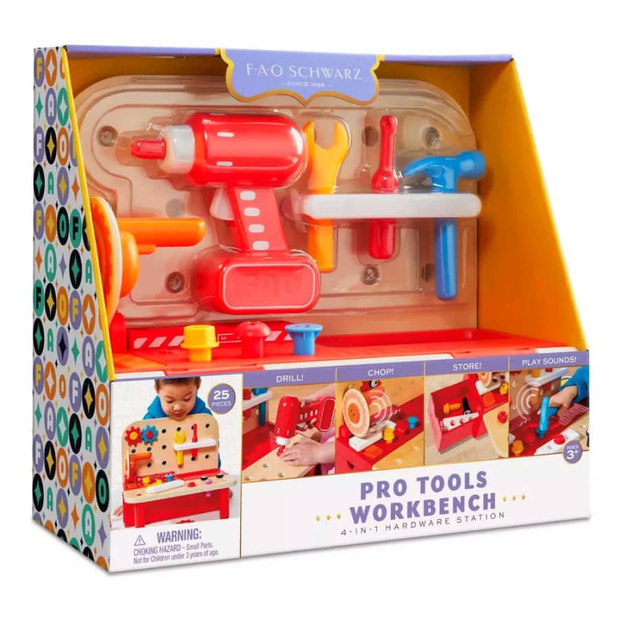 FAO Schwarz Pro Tools Workbench 4-in-1 Hardware Station for $11 FAO Schwarz Pro Tools Workbench 4-in-1 Hardware Station for $11
