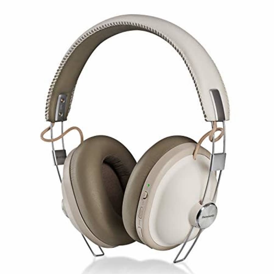 Panasonic Retro Noise Cancelling Bluetooth Wireless Headphone with Voice Assist, Microphone, Deep for $70