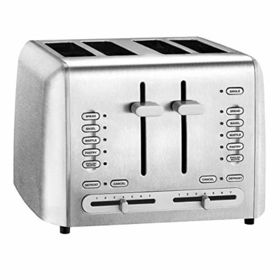 Cuisinart Custom Select 4-Slice Toaster Adjustable Toasting Slots with Dual Control Panels, 7 for $90