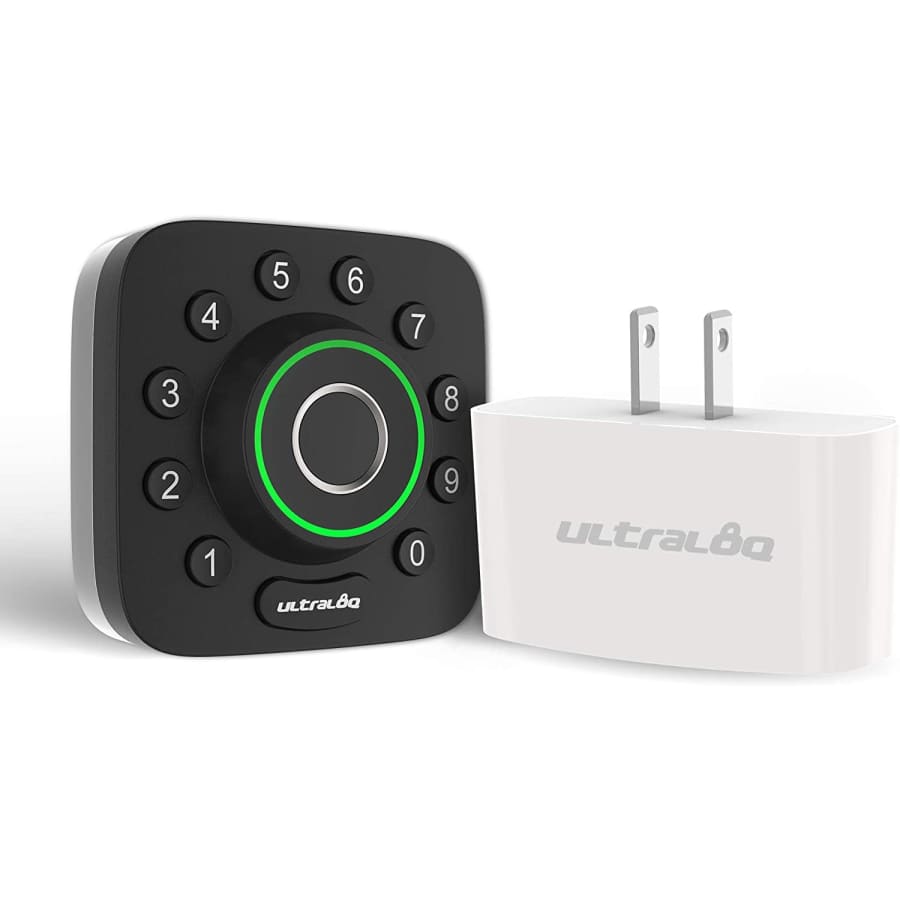 U-Bolt Pro Bluetooth Enabled Fingerprint and Keypad Smart Deadbolt + Bridge WiFi Adaptor for $144