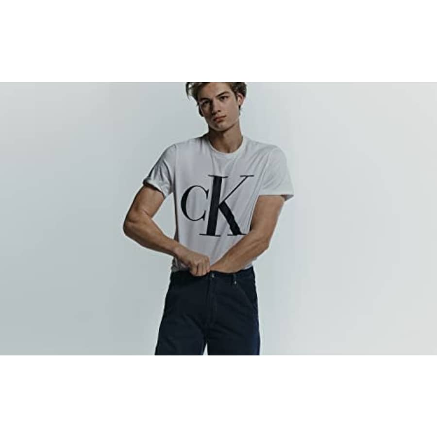 Calvin Klein Men's Monogram CK Jeans Crewneck T-Shirt, Brilliant White, X-Large for $40 Calvin Klein Men's Monogram CK Jeans Crewneck T-Shirt, Brilliant White, X-Large for $40