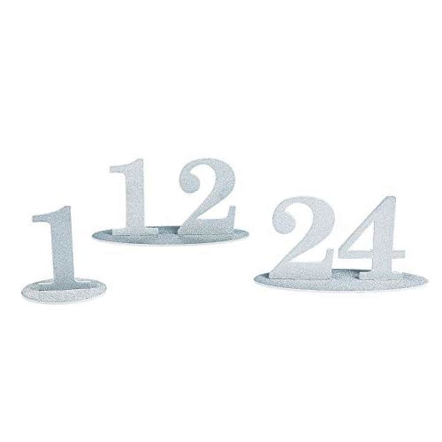 Fun Express 1-24 SILVER GLITTER TABLE NUMBERS - Party Supplies - 24 Pieces for $26 Fun Express 1-24 SILVER GLITTER TABLE NUMBERS - Party Supplies - 24 Pieces for $26