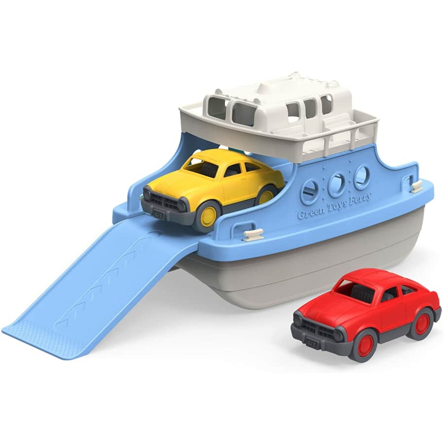 Green Toys Ferry Boat w/ Mini Cars Bathtub Toy for $15