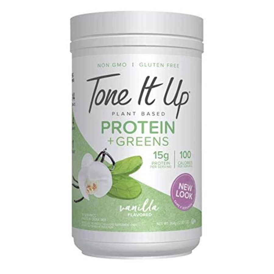 Tone It Up Plant Based Vanilla Protein and Greens Powder - Organic Pea and Pumpkin Protein - for $43
