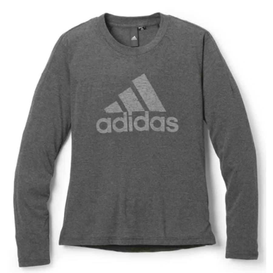 adidas Women's Winners Long-Sleeve T-Shirt (Size S only) for $12