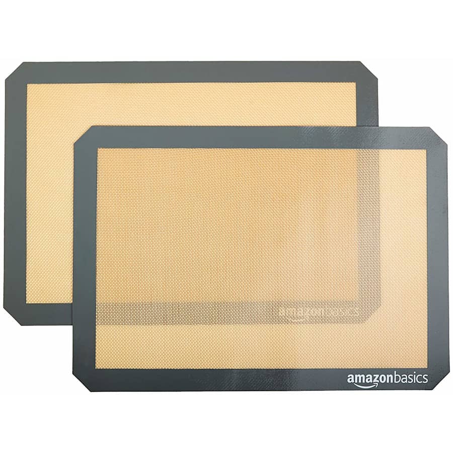 AmazonBasics Silicone Baking Mat Sheet 2-Pack for $8 AmazonBasics Silicone Baking Mat Sheet 2-Pack for $8