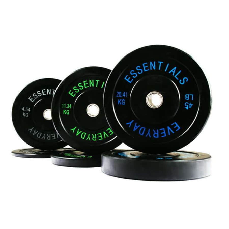 BalanceFrom Everyday Essentials 160-lb. Olympic Bumper Plate Weight Set for $270