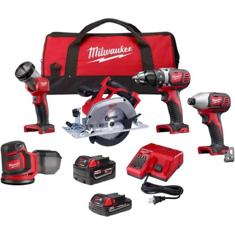 Milwaukee M18 18V Li-Ion 5-Tool Cordless Combo Kit w/ 2 Batteries for $560