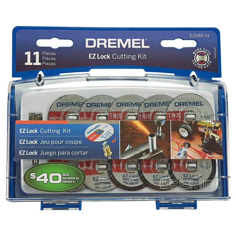Dremel 11-Piece Rotary Tool EZ Lock Cutting Kit for $15 Dremel 11-Piece Rotary Tool EZ Lock Cutting Kit for $15