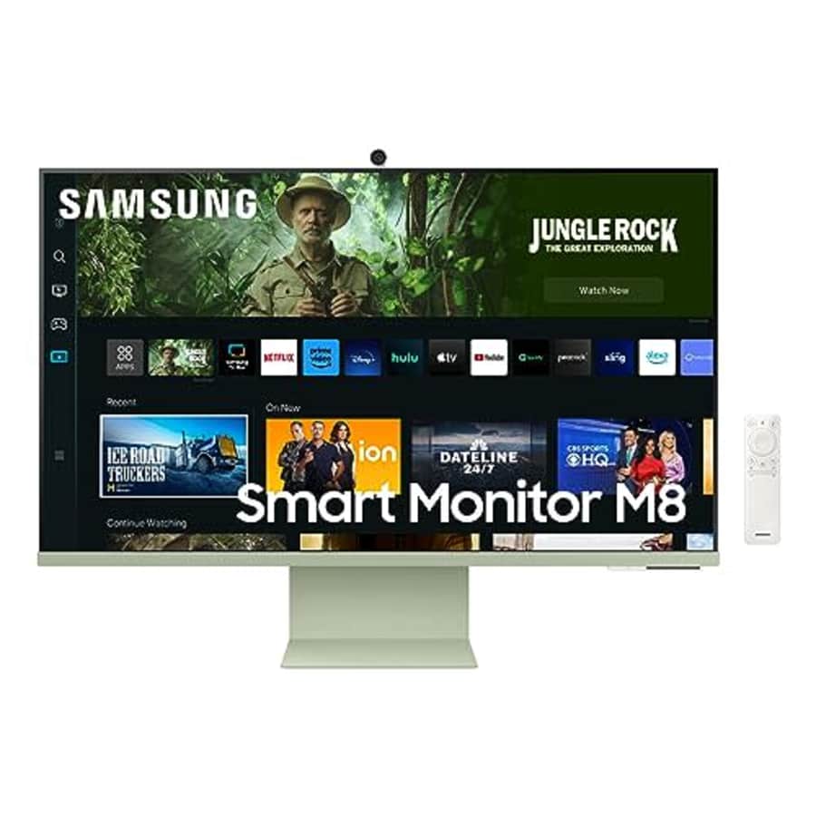SAMSUNG 27" M80C UHD HDR Smart Computer Monitor Screen with Streaming-TV, Slimfit-Camera Included, for $350 SAMSUNG 27" M80C UHD HDR Smart Computer Monitor Screen with Streaming-TV, Slimfit-Camera Included, for $350