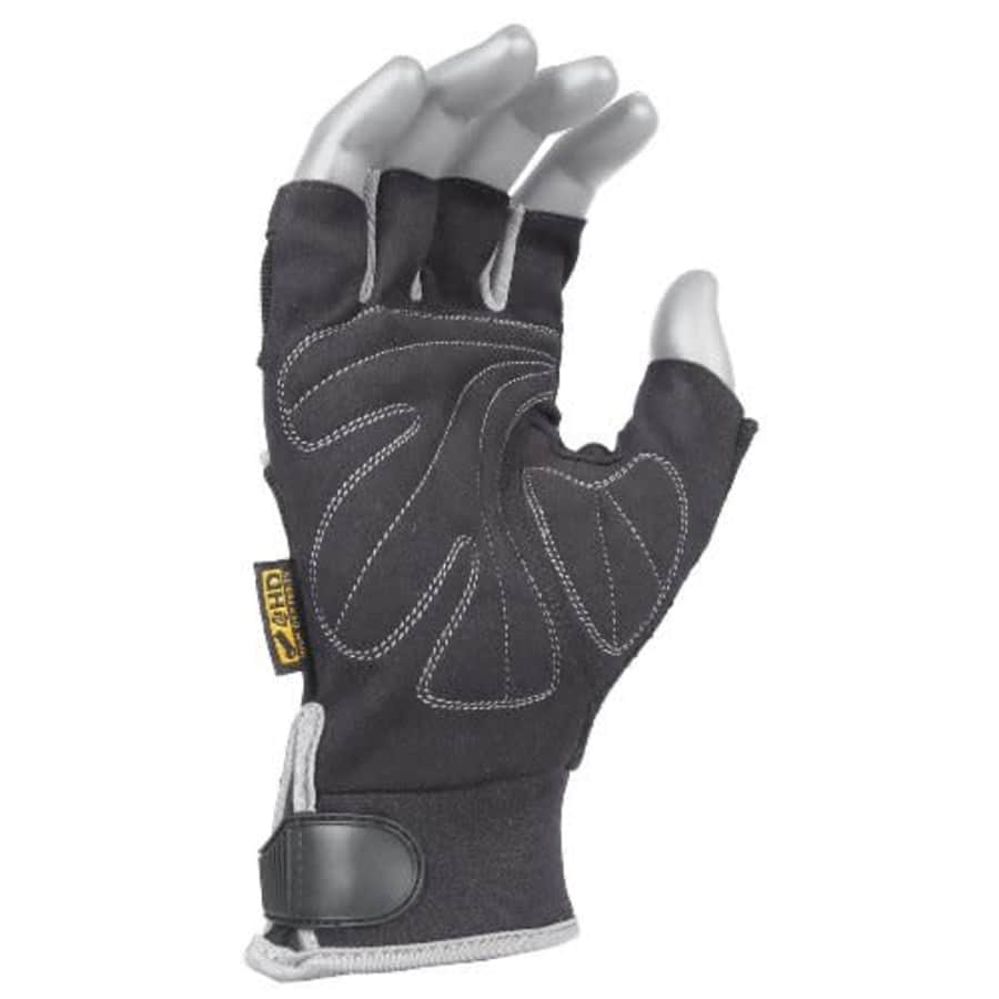 DeWalt DPG230M Technicians Fingerless Synthetic Leather Glove, Medium for $17