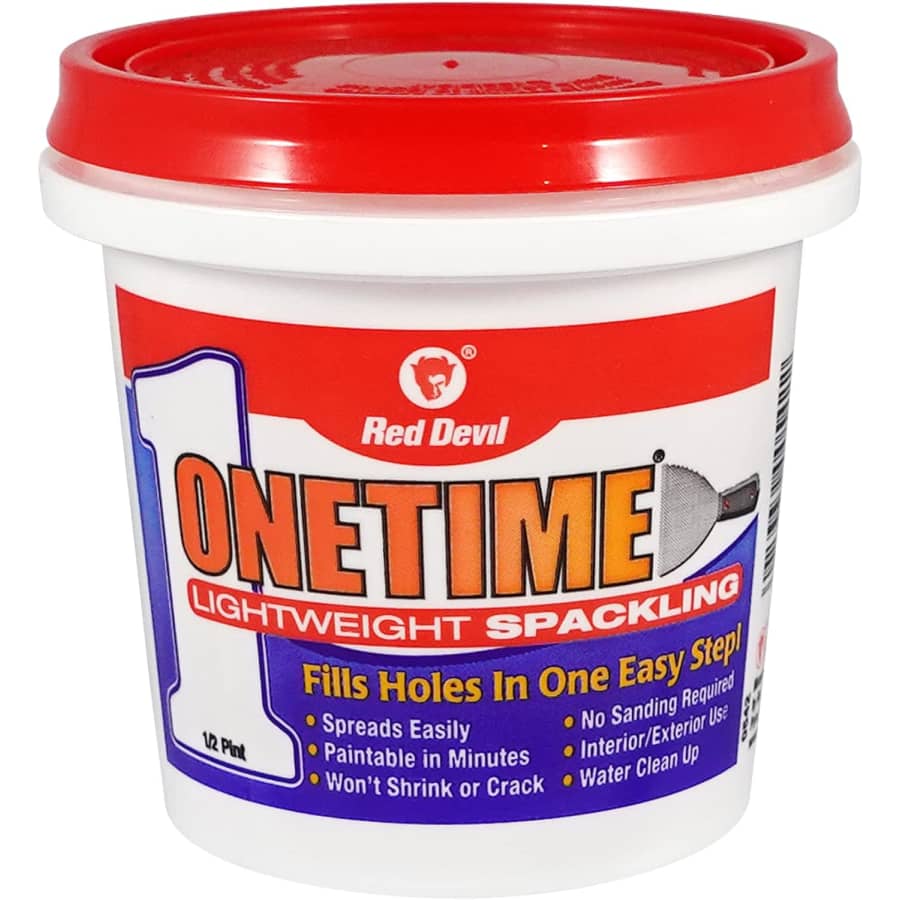 Red Devil Onetime Lightweight Spackling for $3