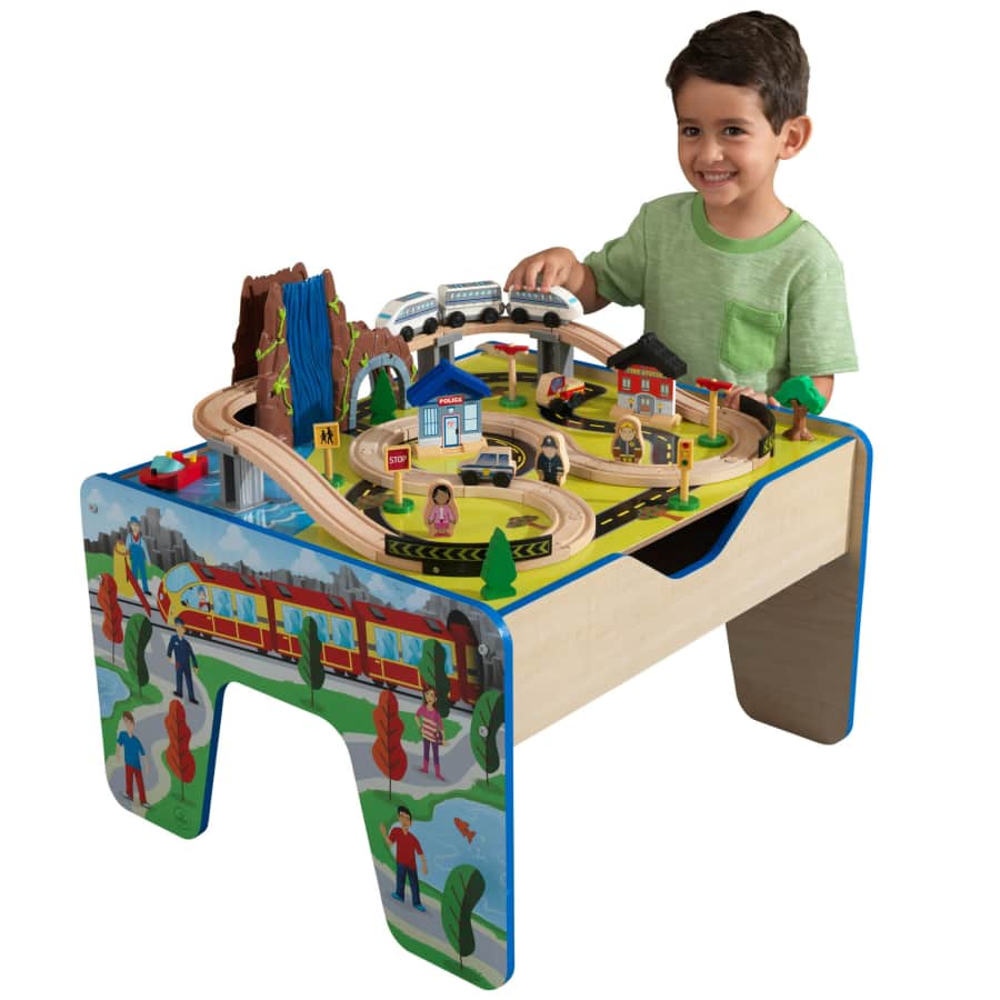 KidKraft Rapid Waterfall Train Set Table for $45 KidKraft Rapid Waterfall Train Set Table for $45