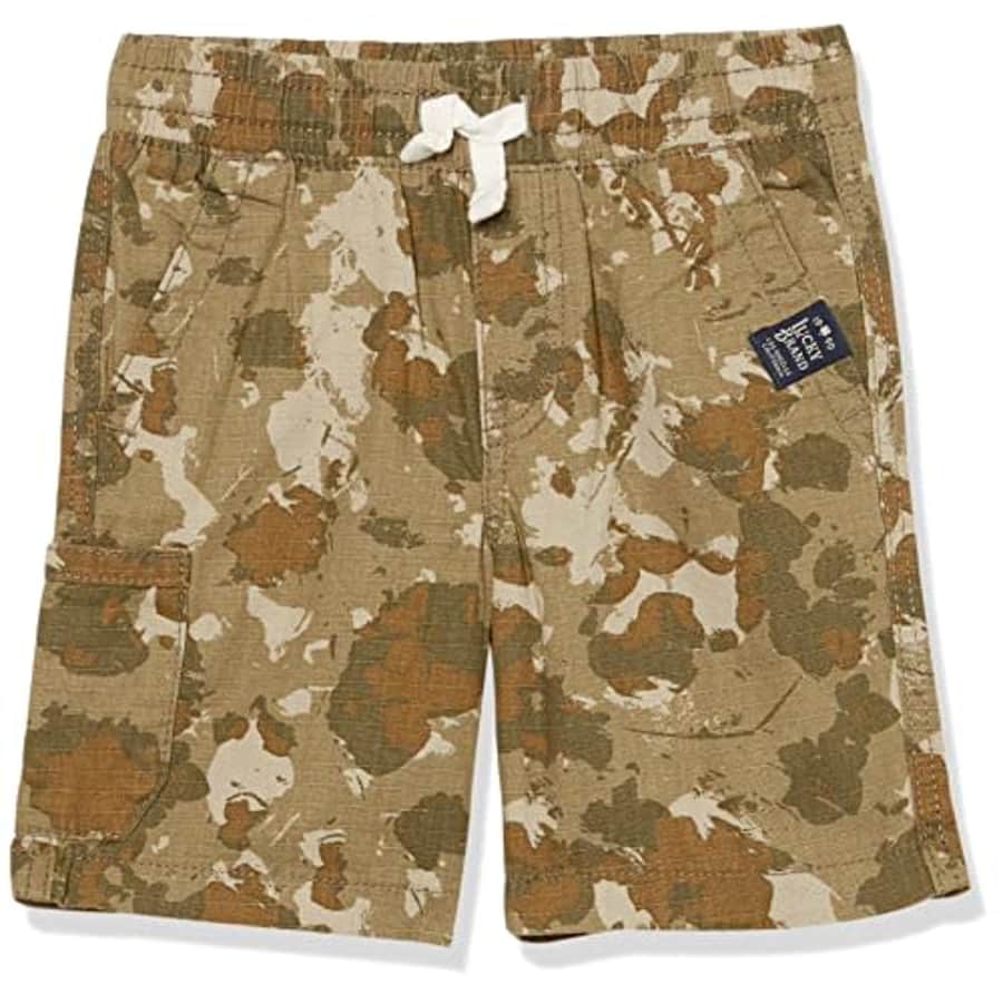 Lucky Brand Boys' Toddler Pull-on Shorts, Cargo Dusty Olive 22, 2T for $10 Lucky Brand Boys' Toddler Pull-on Shorts, Cargo Dusty Olive 22, 2T for $10