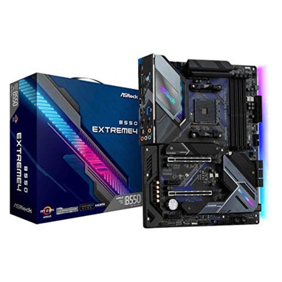 ASRock B550 EXTREME4 Supports 3rd Gen AMD AM4 Ryzen / Future AMD Ryzen Processors Motherboard for $185 ASRock B550 EXTREME4 Supports 3rd Gen AMD AM4 Ryzen / Future AMD Ryzen Processors Motherboard for $185