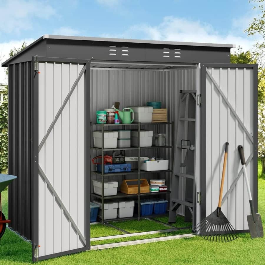 6' x 4' Outdoor Storage Shed for $155
