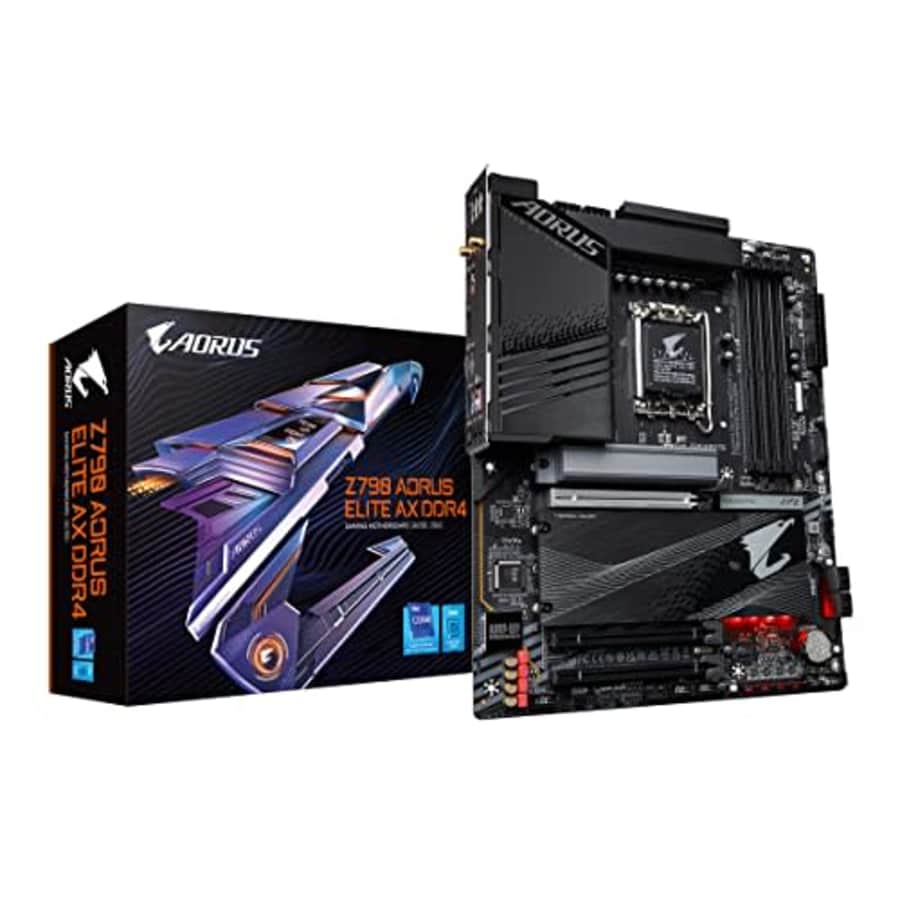 GIGABYTE Z790 AORUS Elite AX DDR4 (LGA 1700/ Intel Z790/ ATX/ DDR4/ Quad M.2/ PCIe 5.0/ USB 3.2 for $170