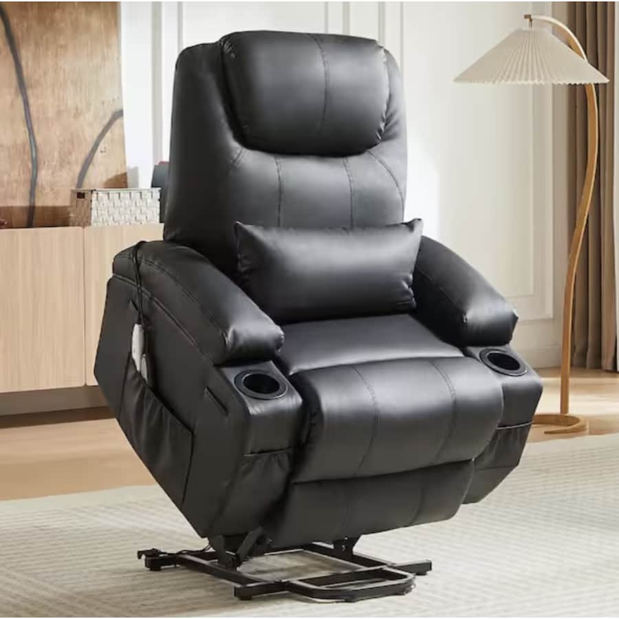 Bestier Power Lift Recliner w/ Massage & Heating for $246