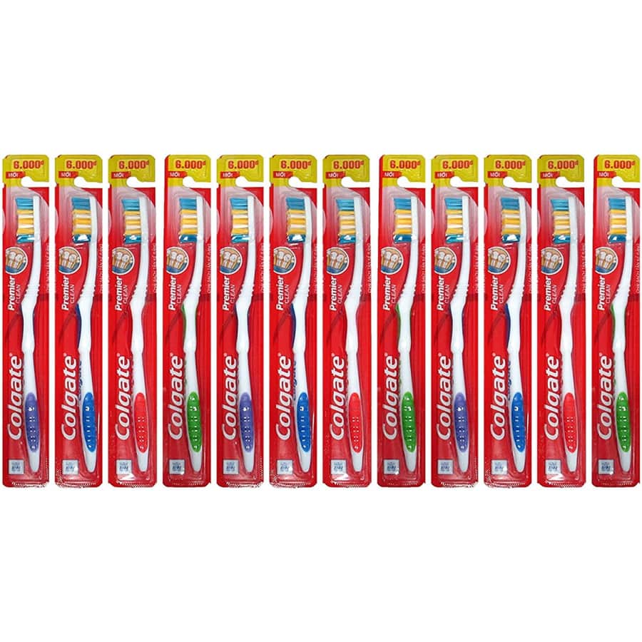Colgate Premier Classic Clean Medium Toothbrush 12-Pack for $8
