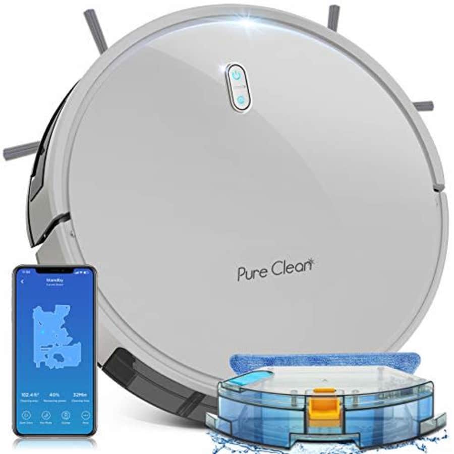 SereneLife Robot Vacuum and Mop Combo Robotic Floor Cleaner Machine Automatic Cleaning Robo Vac Mopping for $230 SereneLife Robot Vacuum and Mop Combo Robotic Floor Cleaner Machine Automatic Cleaning Robo Vac Mopping for $230