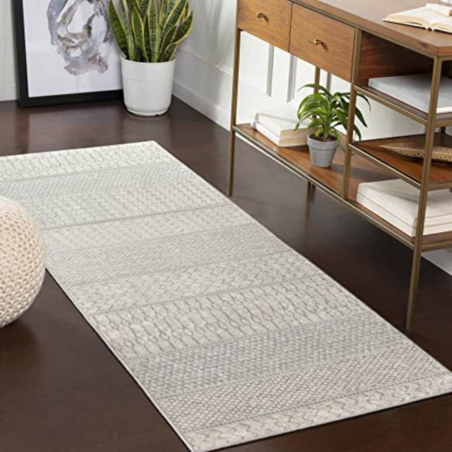 Artistic Weavers Hana Area Rug 2'7" x 7'3", Silver Grey for $35 Artistic Weavers Hana Area Rug 2'7" x 7'3", Silver Grey for $35