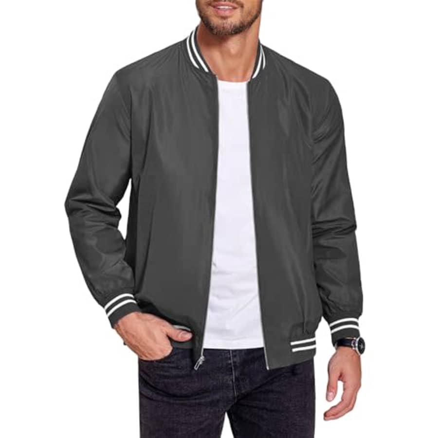 Men's Vintage Zip Up Bomber Jacket for $15 Men's Vintage Zip Up Bomber Jacket for $15