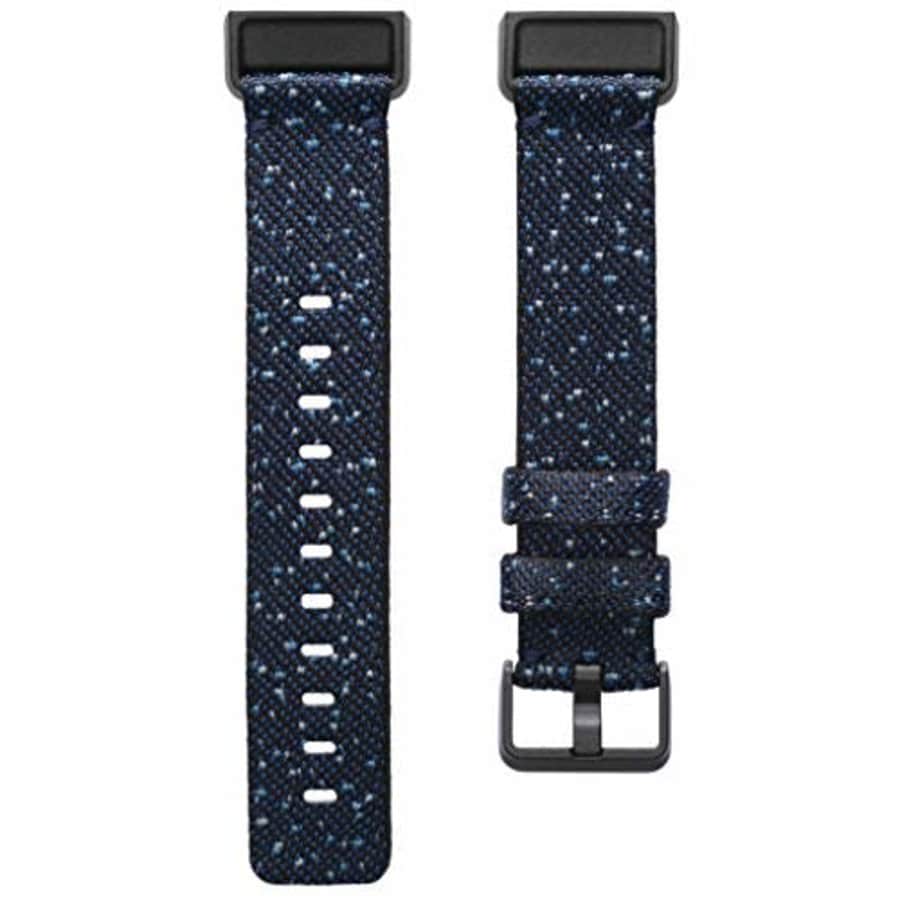 Fitbit Charge 4 Accessory Band, Official Fitbit Product, Woven, Midnight, Large for $56 Fitbit Charge 4 Accessory Band, Official Fitbit Product, Woven, Midnight, Large for $56
