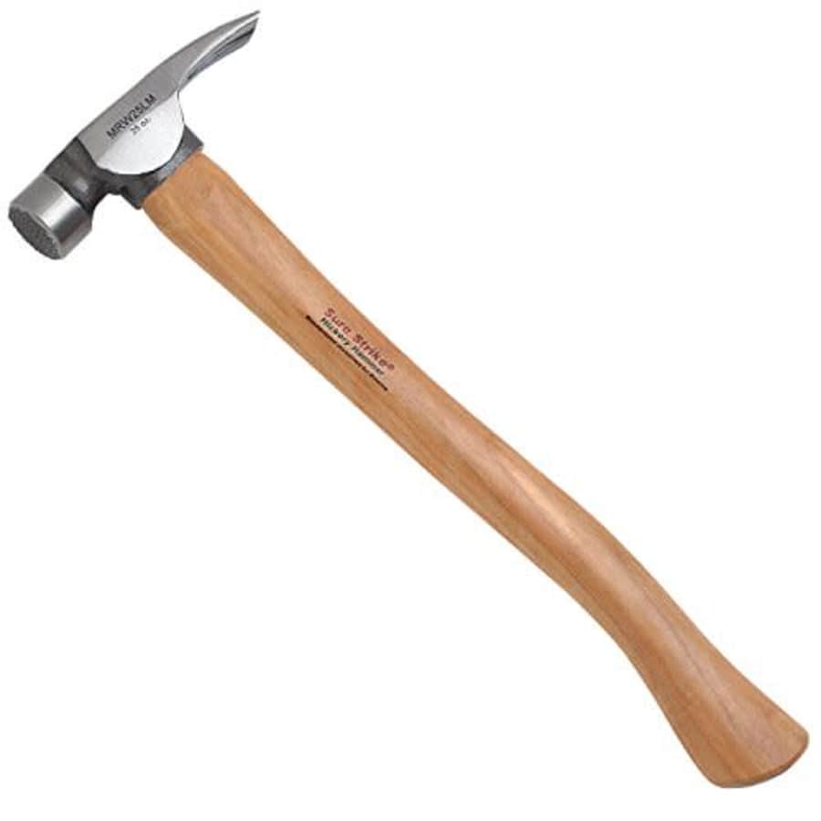 Estwing Sure Strike California Framing Hammer - 25 oz Straight Rip Claw with Milled Face & Hickory for $69 Estwing Sure Strike California Framing Hammer - 25 oz Straight Rip Claw with Milled Face & Hickory for $69