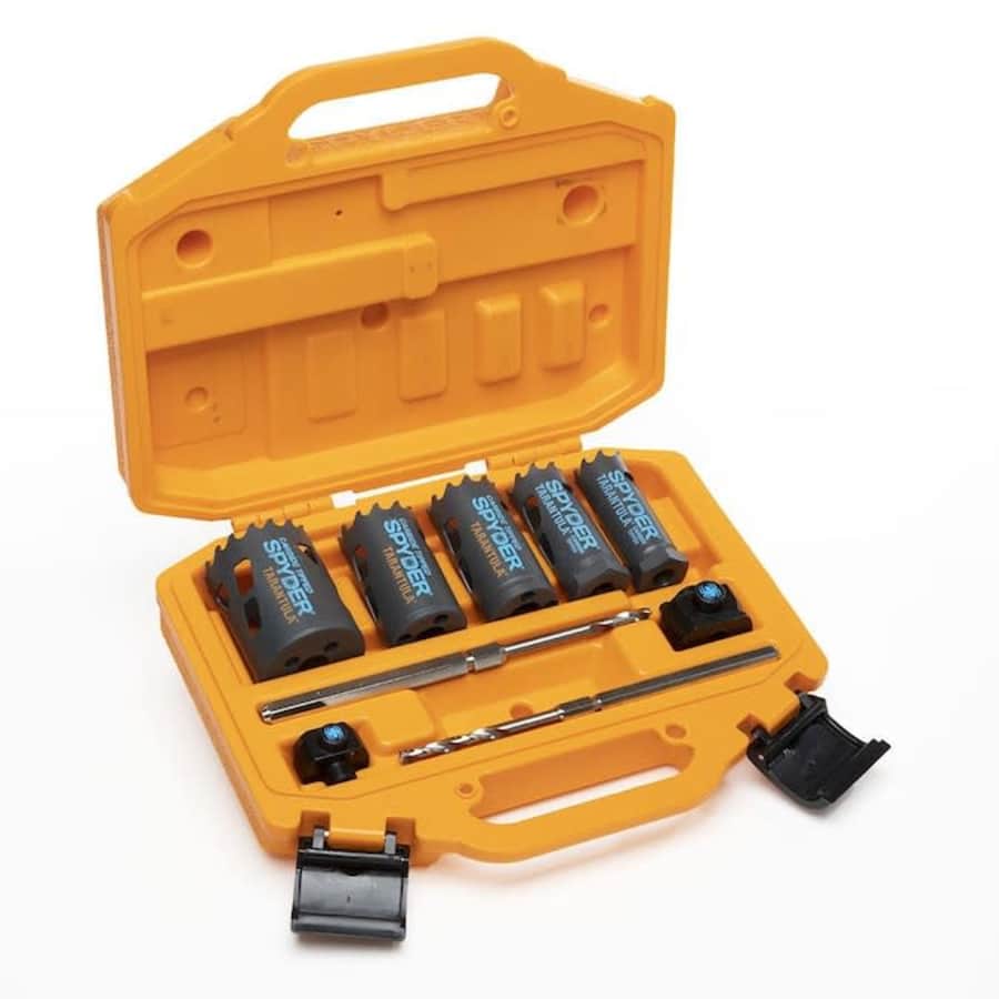 Spyder 9-Piece Carbide-Tipped Non-Arbored Hole Saw Kit Set for $70 Spyder 9-Piece Carbide-Tipped Non-Arbored Hole Saw Kit Set for $70