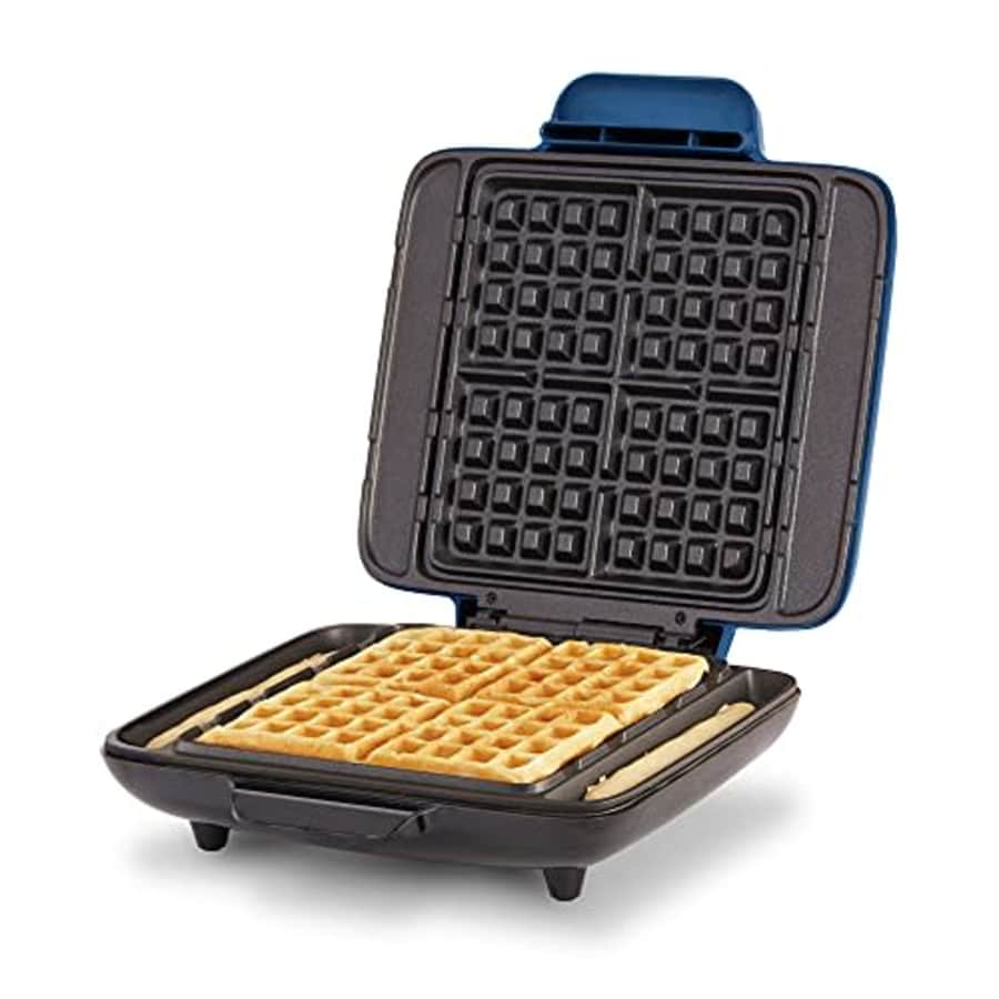 Dash DNMWM455BU Deluxe No-Drip Belgian Iron 1200W Maker Machine For Waffles, Hash Browns, or Any for $59 Dash DNMWM455BU Deluxe No-Drip Belgian Iron 1200W Maker Machine For Waffles, Hash Browns, or Any for $59