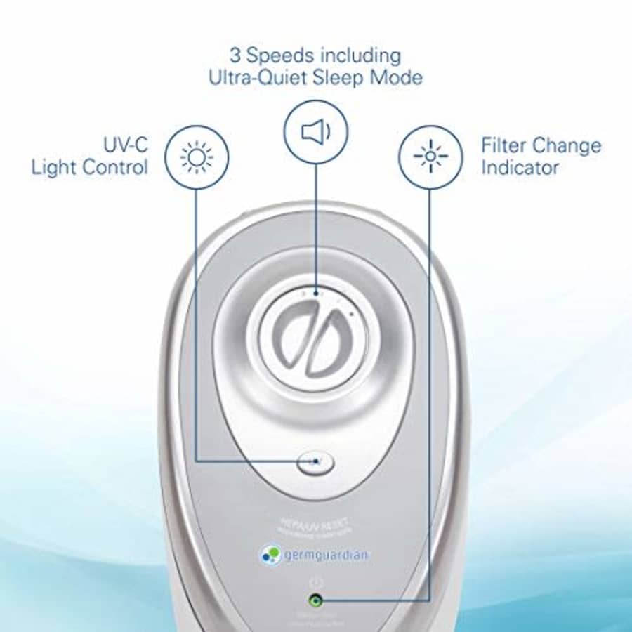 Guardian Technologies Germ Guardian HEPA Filter Air Purifier, UV Light Sanitizer, Eliminates Germs, for $64