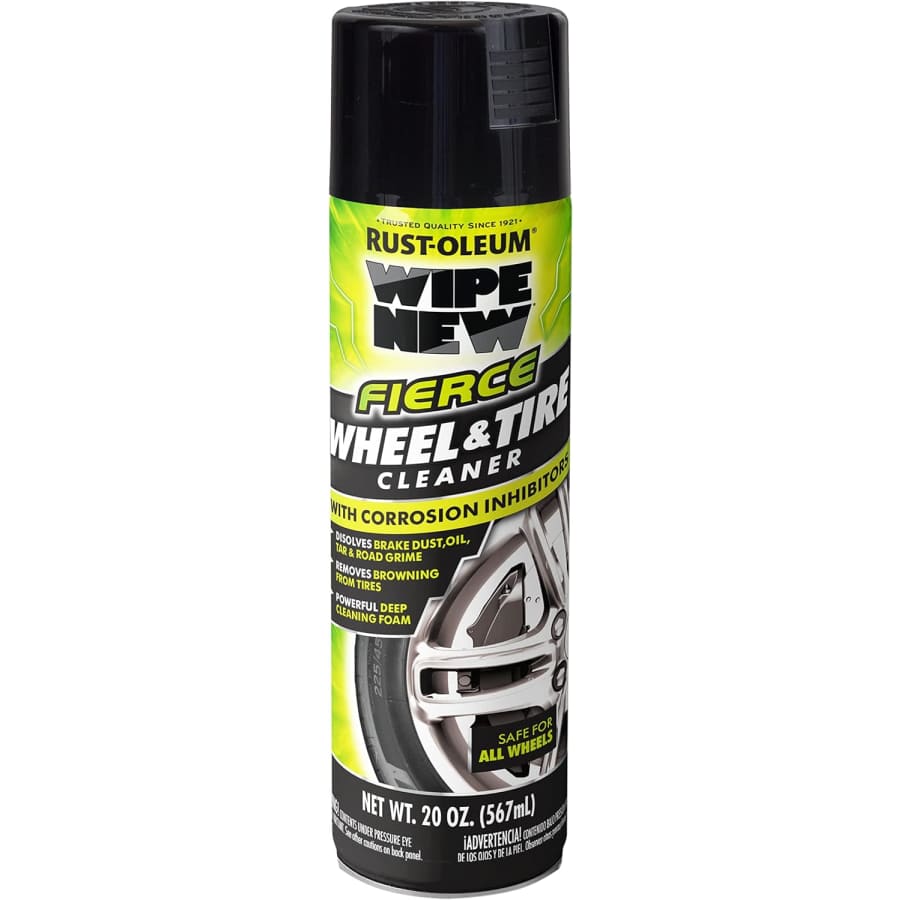 Rust-Oleum Wipe New Fierce Wheel & Tire Cleaner 20-oz. Can for $7