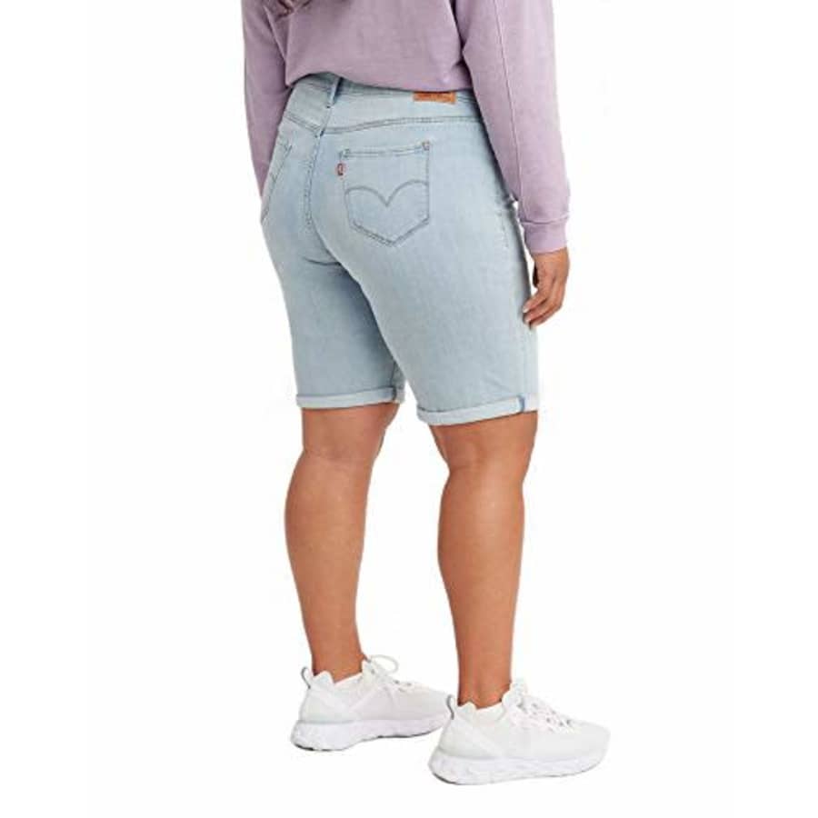 Levi's Women's Plus-Size Shaping Bermuda Shorts, Slate Await, 46 (US 26) for $26