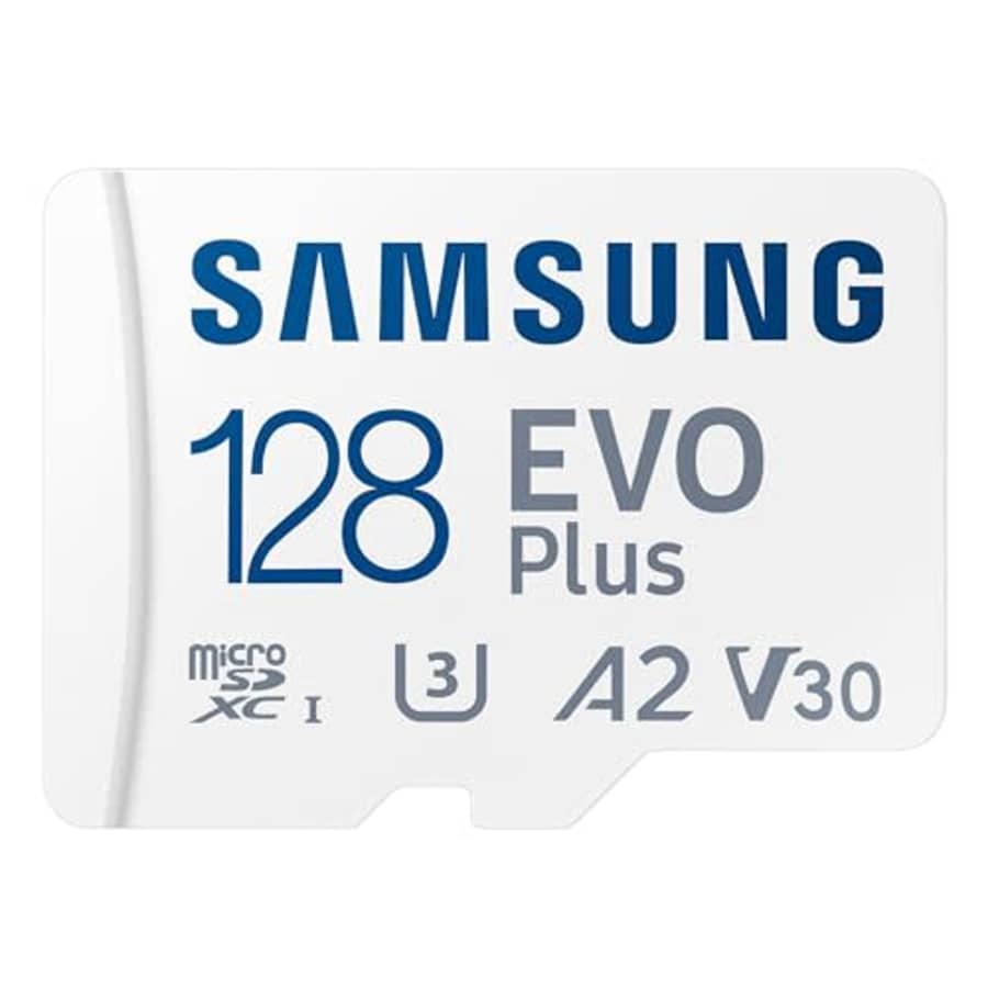 SAMSUNG EVO Plus microSD Memory Card + Adapter, 128GB microSDXC, Speeds Up to 160 MB/s, UHS-I, C10, for $18