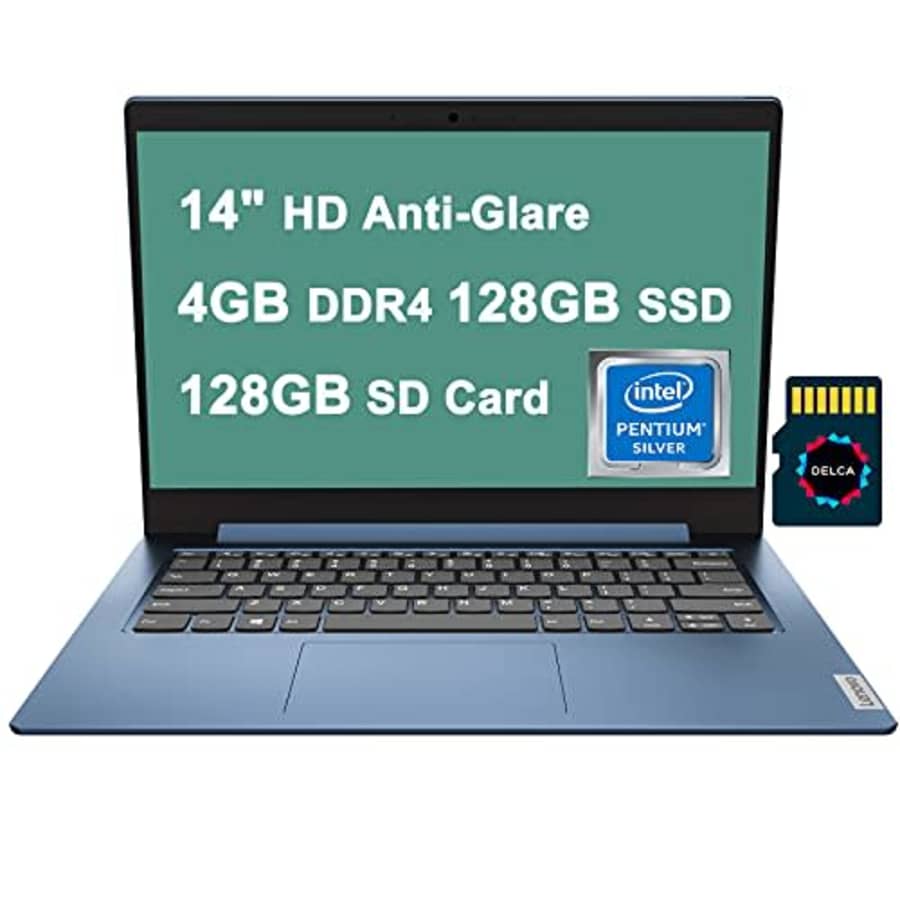 Lenovo 2020 IdeaPad 1 Premium Business Laptop 14" HD Anti-Glare Display Intel 4-Core Pentium Silver for $599