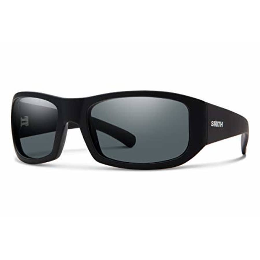 Smith Optics Bauhaus Carbonic Polarized Sunglasses, One Size, Matte Black for $78