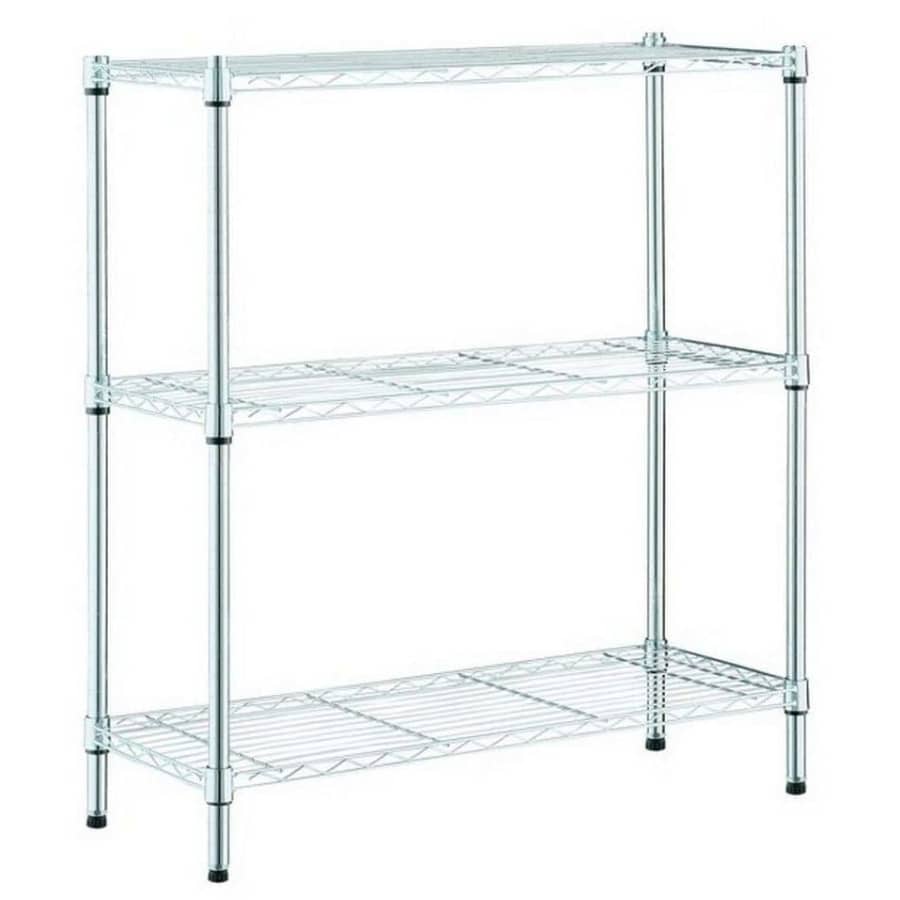 HDX 3-Tier Steel Wire Shelving Unit for $40 HDX 3-Tier Steel Wire Shelving Unit for $40